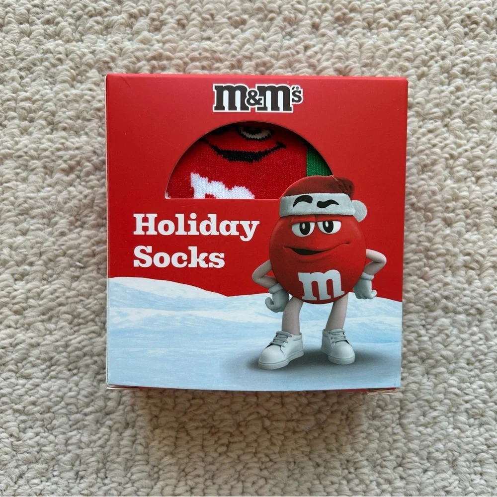 M&M’s Santa Clause Christmas Socks